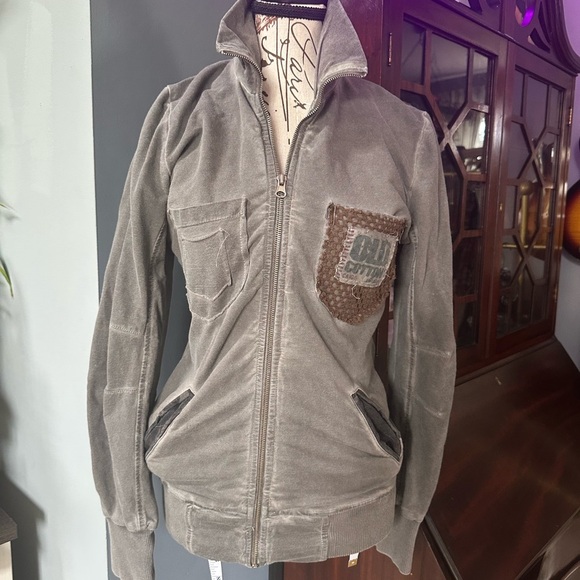 OLD COTTON CARGO Military style shirt jacket 
Custom unique patchwork - Picture 1 of 5